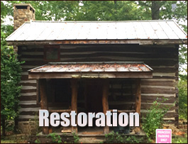 Historic Log Cabin Restoration  Grandy, North Carolina